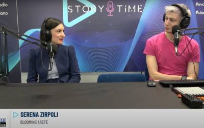 La CEO Serena Zirpoli che fa un'intervista per StoryTime