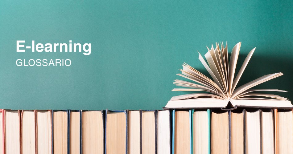 Questa immagine rappresenta la copertina della pagina del glossario dedicata all'E-learning