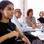 primo piano su un team di collaboratori